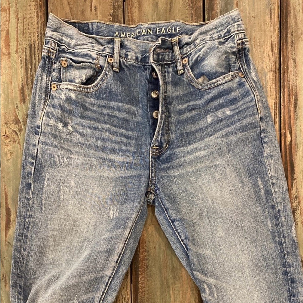 American Eagle Hi Rise Girlfriend Jeans Size 2 Short